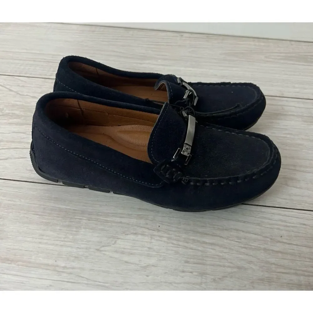 Vince camuto boy suade & leather Loafers size 11.5